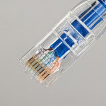 CAT6 Clear Boot Patch Cord - 7ft, Blue, 25-Pack ICPCSF07BL
