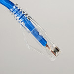 CAT6 Clear Boot Patch Cord - 7ft, Blue, 25-Pack ICPCSF07BL
