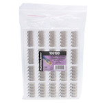 10G RJ45 CAT6A Modular Plug, 8P8C, Shielded with External Ground, Round Solid Cable - 100pcs in Bulk Bag - 106190