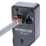 Tele-TitanXg 2.0 Crimp Tool for Modular RJ45 CAT6A Connectors Combo Kit - Includes 10pcs CAT6A connectors - 12517C