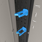 9RU Low Profile Wall Rack 4U Pivot, 5U Fixed, 42 Inches Deep, Putty - VWM-4-5-42K-PW