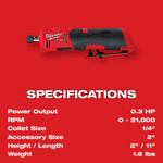 M12 FUEL™ Straight Die Grinder - 2486-20