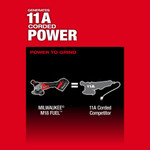 M18 FUEL™ 4-1/2in / 5in Grinder Slide Switch, Lock-On - 2881-20