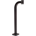 36inch Steel Gooseneck Pedestal, Black - 36-9C