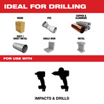 3/16" SHOCKWAVE™ Impact Duty RED HELIX™ Titanium Drill Bit - 48-89-4609