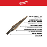 Cobalt Step Drill Bit #1 (1/8"-1/2") - 48-89-9281
