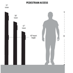 48inch Steel Gooseneck Pedestal - 48-9C