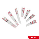 16PC Metal Cutting SAWZALL® Blade Set - 49-22-1216
