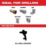 One-Piece Carbide Hole Cutter Set - 4PC - 49-22-8610