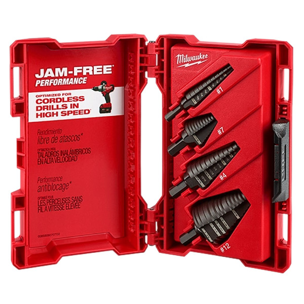 Step Drill Bit Set - 4PC - 48-89-9223