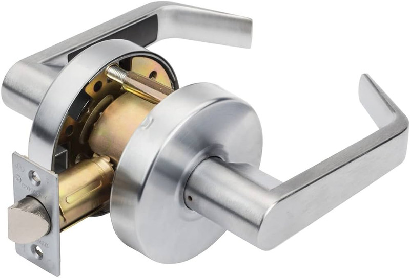 Passage Set knobs Polished Brass 2-3/8in Backset - B9160N03E