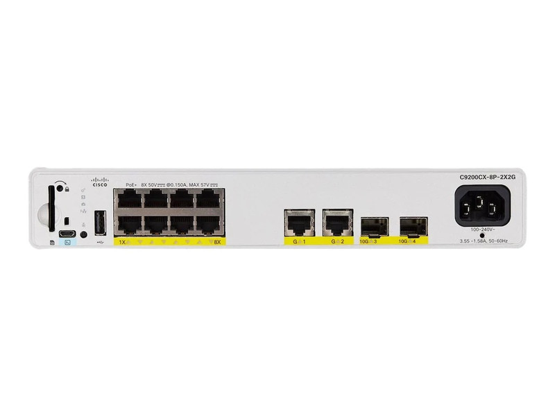 Catalyst Compact 8 Port Managed Switch - C9200CX-8P-2X2G-E Catalyst Compact 8 Port Managed Switch - C9200CX-8P-2X2G-E