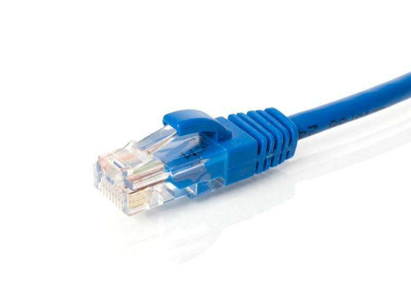 CAT5E BOOTED PVC- 5 FT, Blue - ECAT5-4PR-05XXB-BL