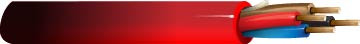 4C 18G Solid Unshielded FR Plenum 1000ft - Red 60982BRD1000