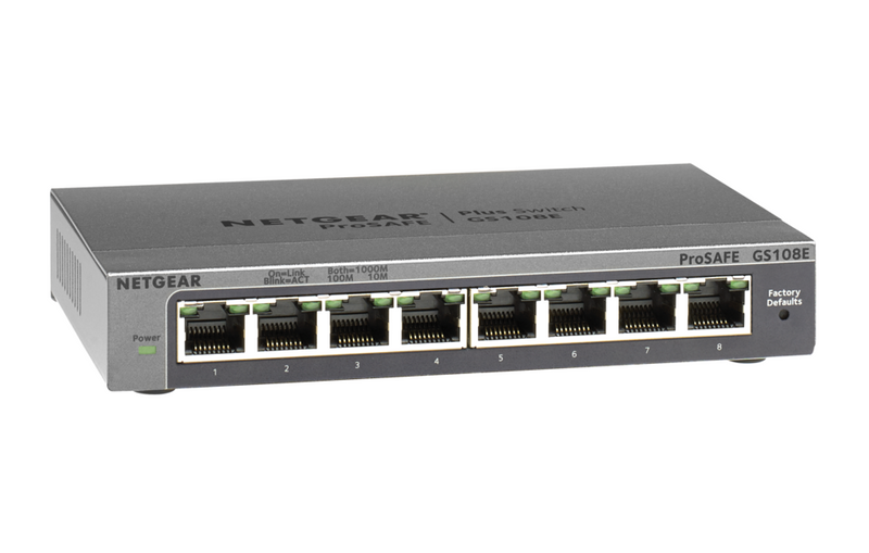 8PT GIGABIT PLUS SWITCH - GS108E-300NAS