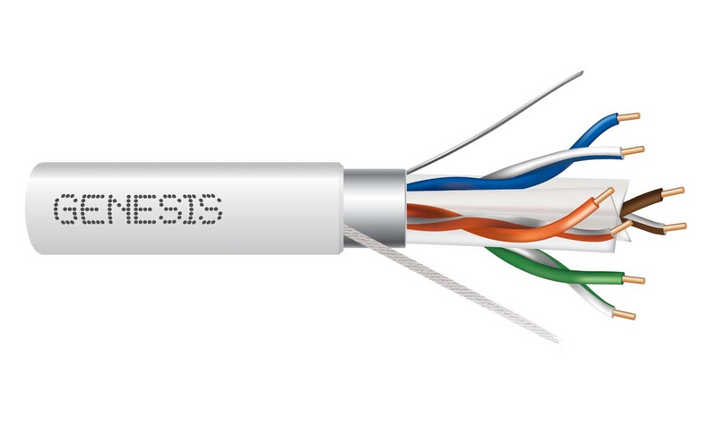 Cat6 23/4PR Plenum Reel 1000ft, White - 53921001