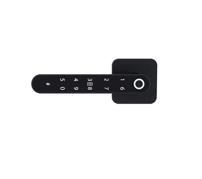 Smart door handle, Black, Square rosette - iTec-iHandle07S-B