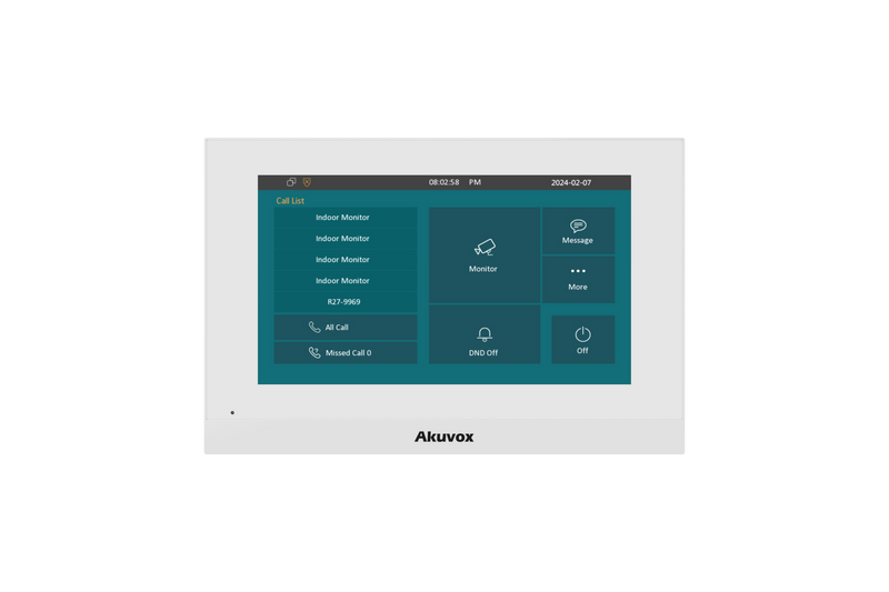 Indoor Multi Functional Communicator Station Linux with 7 Inch Display - White (C313S White Logo)