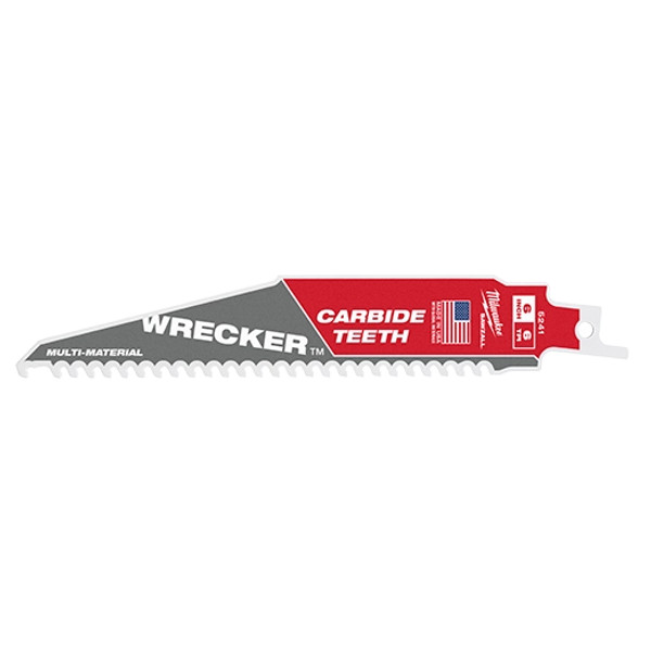 6" 6 TPI THE WRECKER™ with Carbide Teeth SAWZALL® Blade 1PK - 48-00-5241