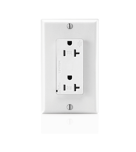 WH TR TVSS DUP REC 20A125V NON-ALARM - T5380-W