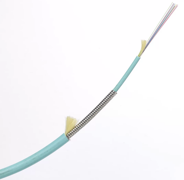 Fiber 6STR OM3 Plenum Armored - 110ft - TF6-OM3-PL-LCLC-110-1PE