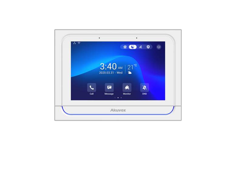 7 Inch SIP Luxury Indoor In-Wall Monitor with WiFi - White (X933W White)
