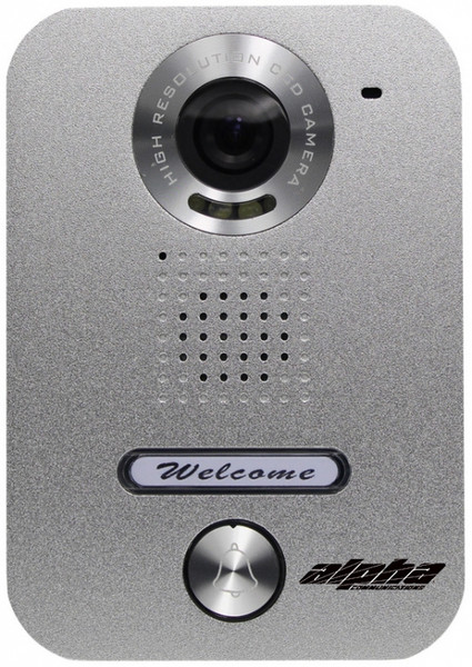 1-BUTT VIDEO DOOR STATION-SILVER - VR237S