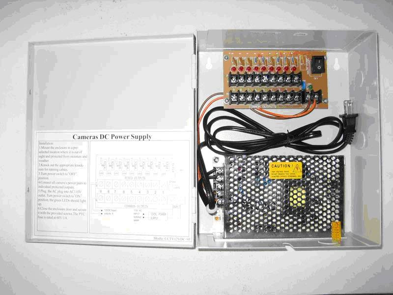 12VDC/5Amps 9 PTC OUTPUT CCTV DISTRIBUTE - W-12VDC-9P/5A 12VDC/5Amps 9 PTC OUTPUT CCTV DISTRIBUTE - W-12VDC-9P/5A