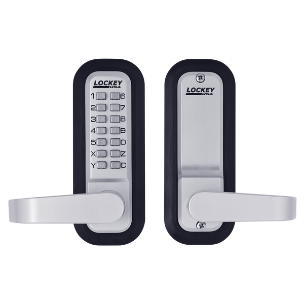 Single Combination Lever Lock with Passage - Jet Black Marine Grade ...