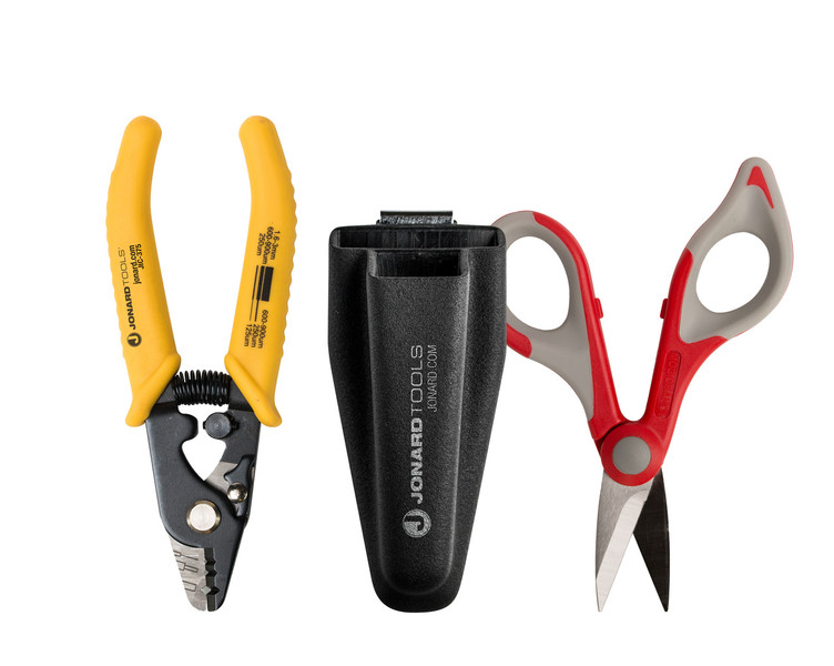 Fiber Stripper & Kevlar® Shears Kit, Molded Pouch - TK-350