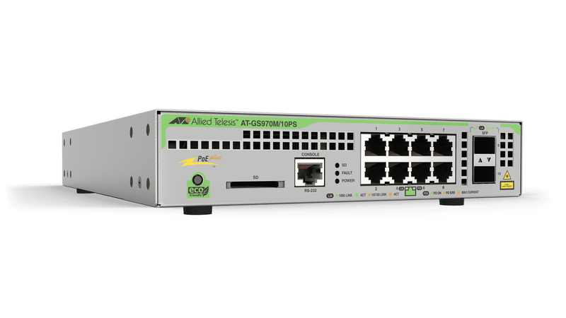 16 x GB Ethernet PoE+ 247W (L) Switch - AT-GS970M/18PS-R-10