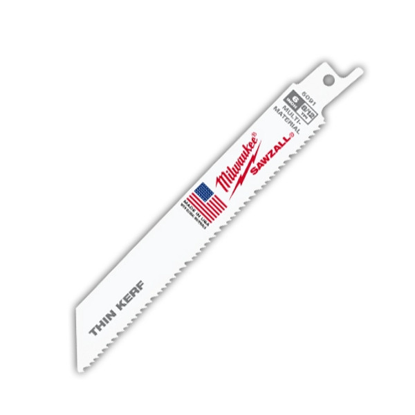 6" 8/12 TPI Sawzall® Blades - 5 Pk - 48-00-5091
