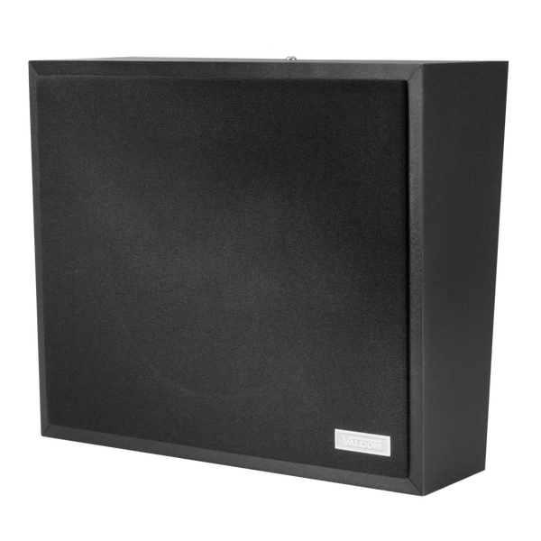 Wall Speaker Angled Talkback, White Vinyl with White Cloth - V-1061-W