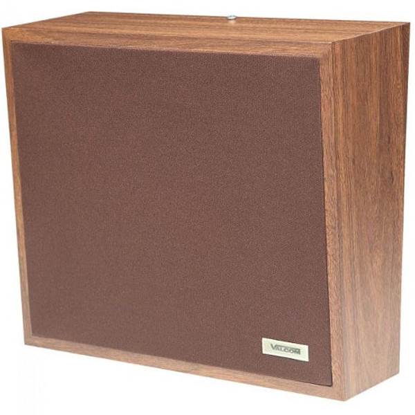 Wall Speaker Talkback, Walnut, Dark Brown Cloth Grille - V-1063A