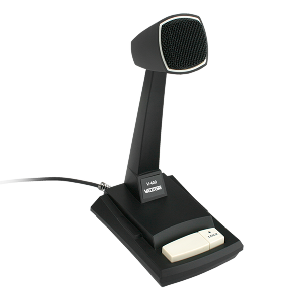 Dynamic Desk Top Microphone, Black - V-400