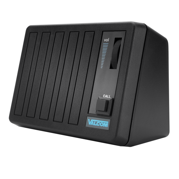 Talkback Desktop/Wall Speaker with Call Button, Black - V-764-BK