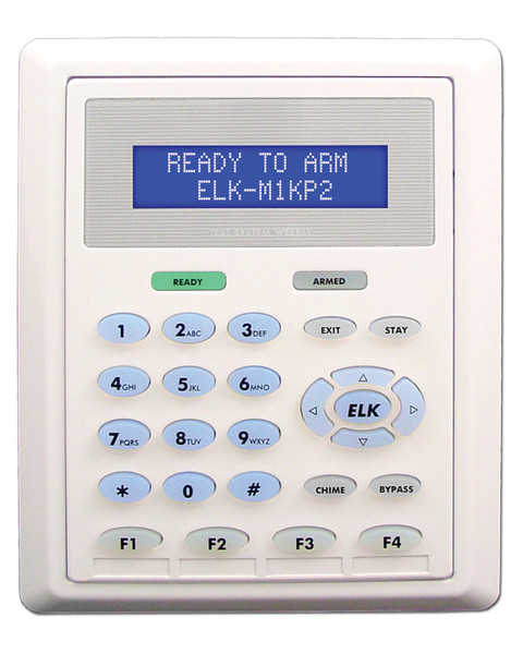 Low Profile LCD Keypad for M1 Controls - ELK-M1KP2