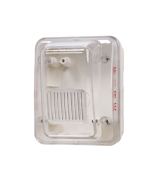 Outdoor Weatherproof Alarm Bubble Cover Enclosure, White - GOE-PW