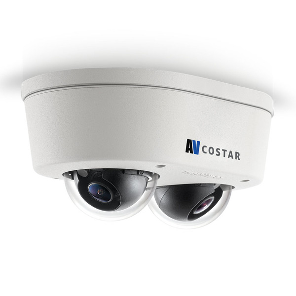 10MP ConteraIP® NDAA MicroDome Duo 2 x 5MP Sensor Fixed 2.8mm - AV10956DN-28