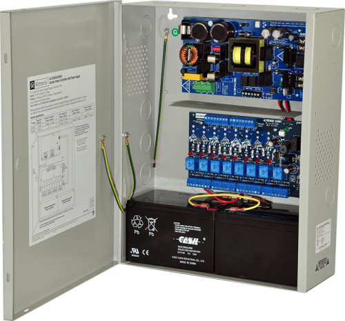 Access Power Controller with Power Supply/Charger, 8-PTC Class Relay Outputs, 24VDC at 10A, FAI, 220VAC, BC400 Enclosure - AL1024ACMCB220
