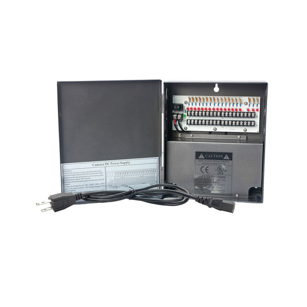 12VDC/10Amps 18 PTC OUTPUT CCTV DISTRIBU - W-UL12VDC18P/10A