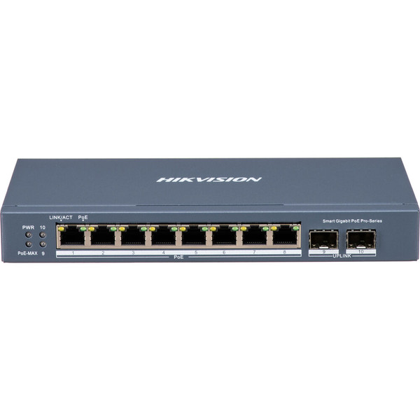 8Port GB PoE Compliant Managed Switch - DS-3E1510P-SI