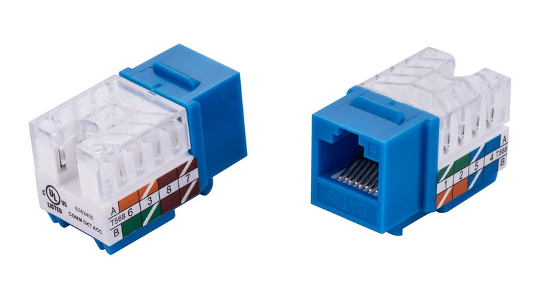 20 KEYSTONE CAT6 BLUE - KCAT6-20BLUE