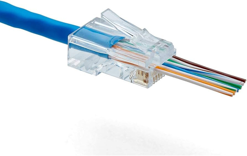 UTP CAT5e OPEN FRONT 100X Plug,Boot - B083RDBYWS
