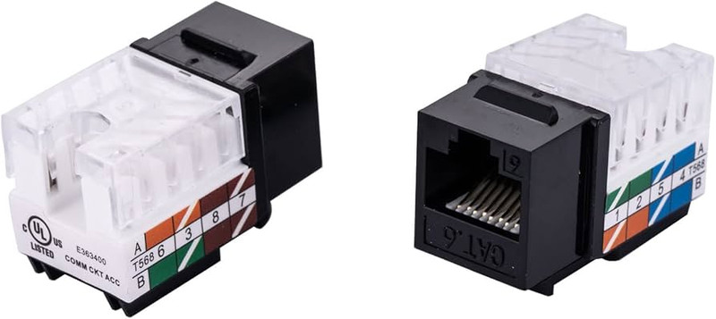 20 KEYSTONE CAT6 BLACK - KCAT6-20BLACK
