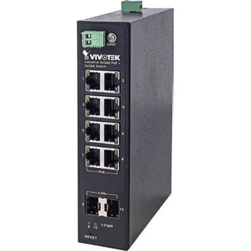 Industrial 8xGE PoE + 2xGE SFP Switch - AW-IHT-1000