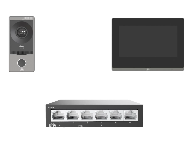 Video Intercom Kit POE Switch Villa Kit - KIT/201S/372S/NSW2020-Z