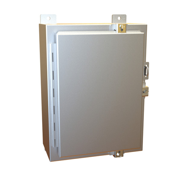NEMA 4X Wall mount Enclosure With Panel 24x24x8in, Aluminum - 1418N4ALJ8