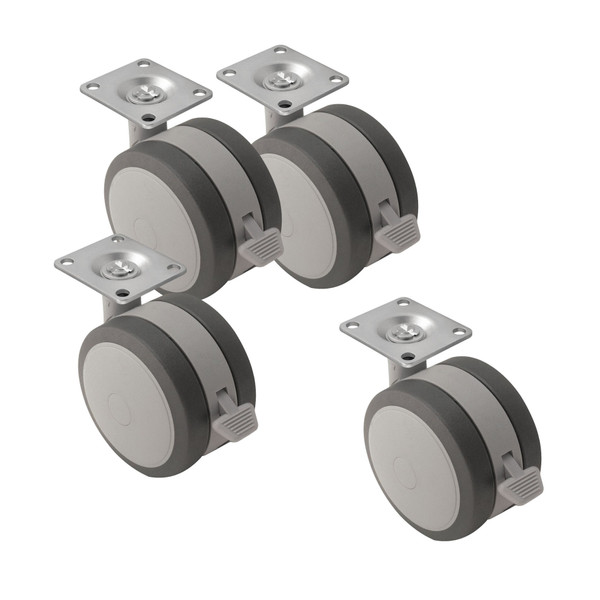 Set of Soft Casters 660lbs - 1425BLSOFT