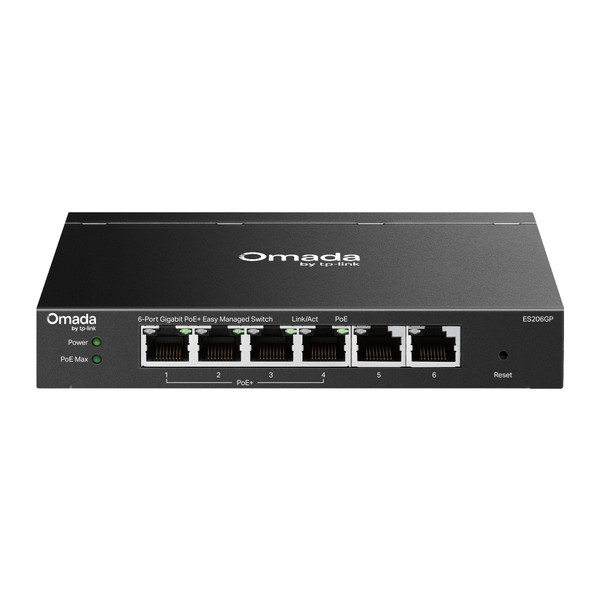 6Port GB Managed Switch with 4-Port PoE+ - ES206GP